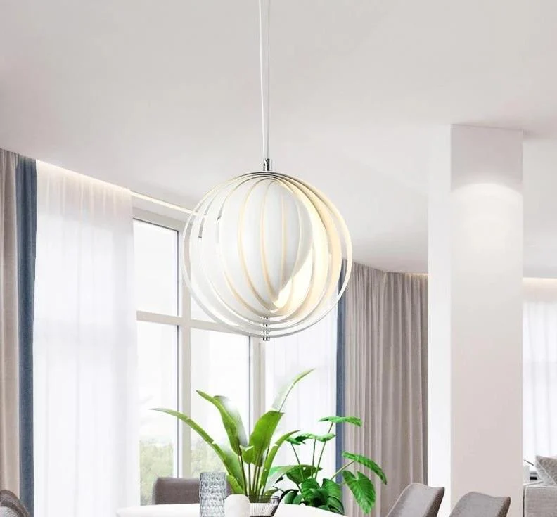 Hardy Modern Vintage Hanging Lamp in Wood and Iron with ⟦K0⟧ Base