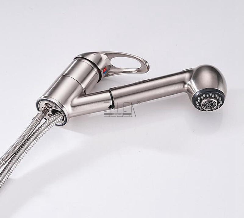 Torneira de Cozinha Monocomando com Bica Pull Out em Cobre para Bancada Ellis