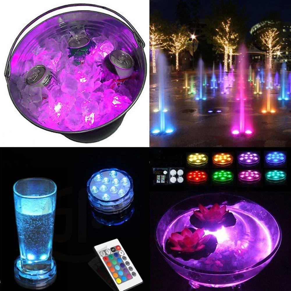 遥控LED灯，16种颜色，防水设计