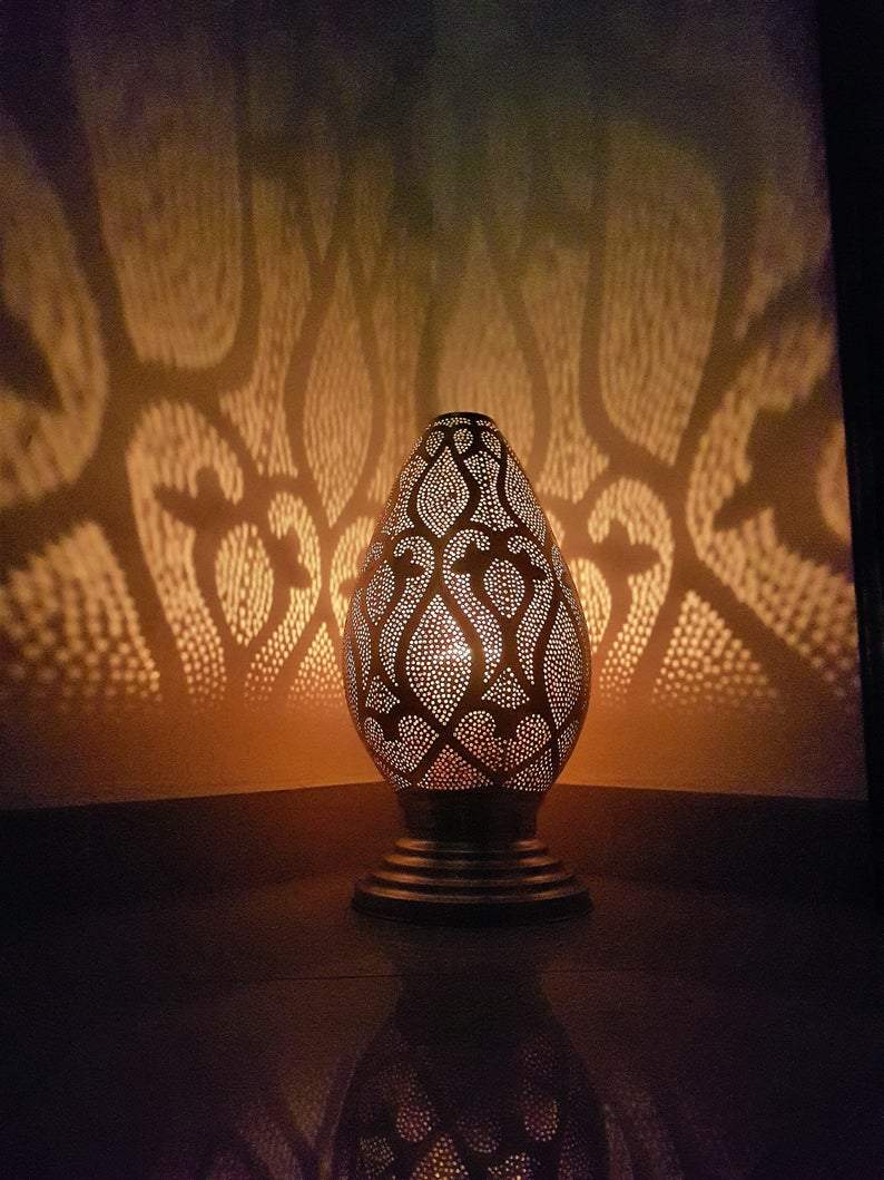 Shadowcast Moroccan Lanterns in Solid Brass, Range of Designs