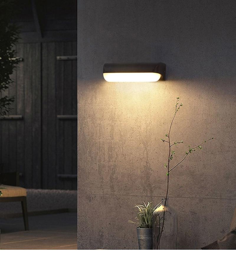 Mondo Outdoor Waterproof LED Wall Light in Aluminium and Acrylic