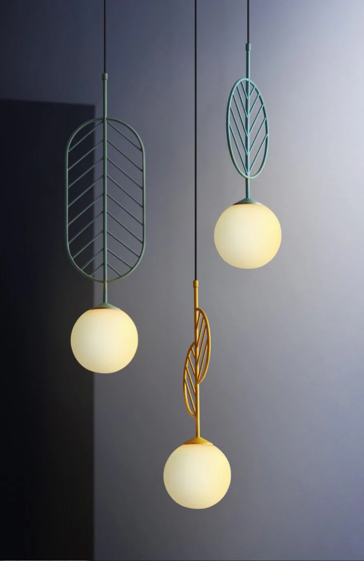 Cosima Modern Nordic Pendant Lamp in Iron Metal, Three Sizes