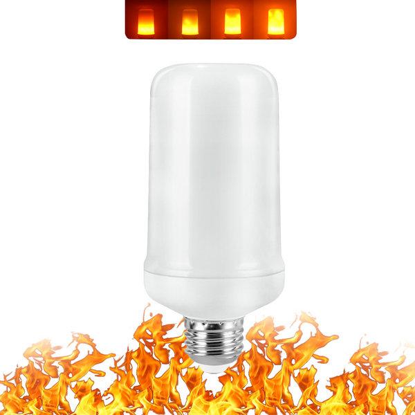 Firelight verklighetstrogen LED-lampa med lågeffekt och 360-graderseffekt