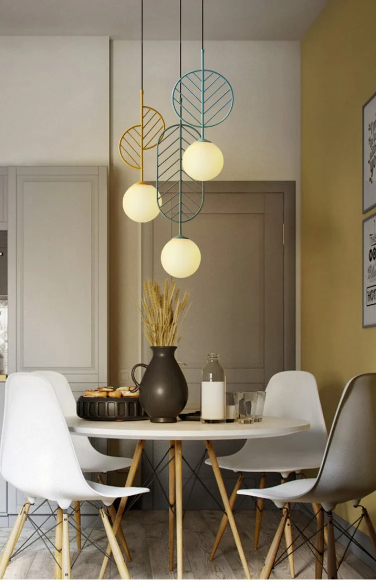 Cosima Modern Nordic Pendant Lamp in Iron Metal, Three Sizes