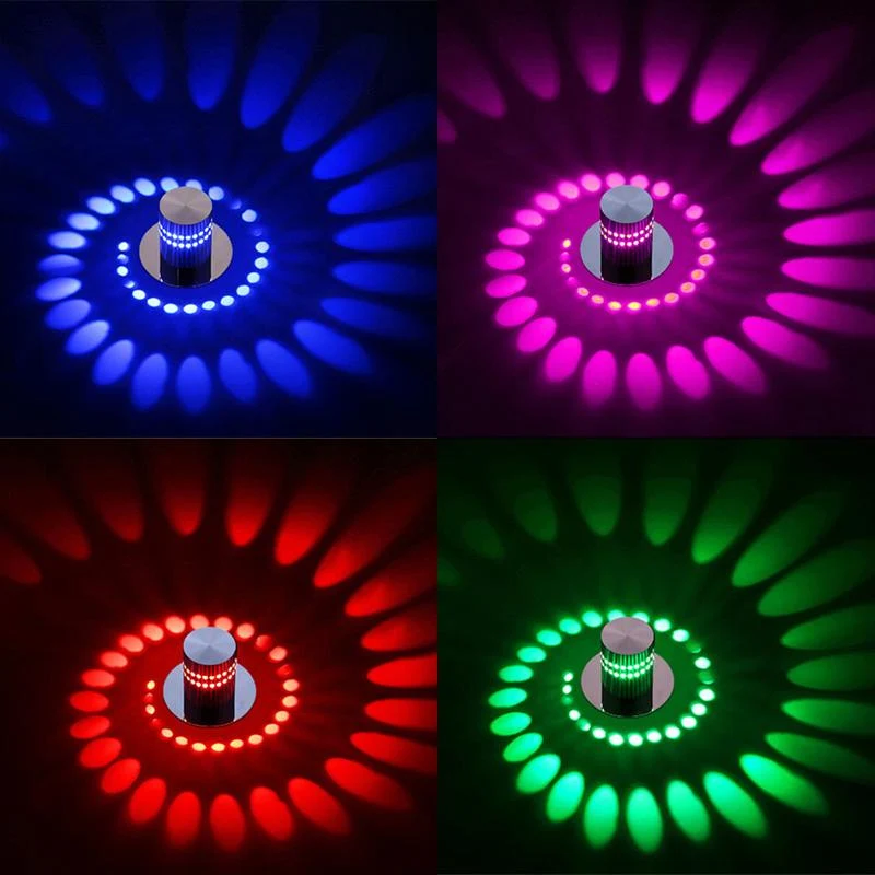 Modern Swirl LED Ceiling Light in Aluminum for Hallways and Bedrooms