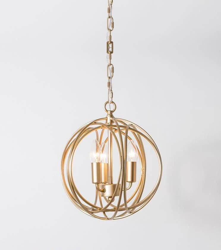 Arbor Modern Hanging Cage Lamp in Painted Metal, 12 or 16 Inch