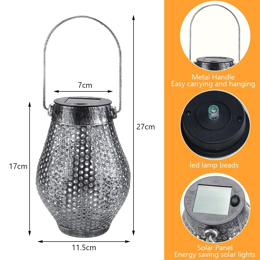 Zaid Solar Outdoor Shadow Cast Lantern in Iron and Plastic