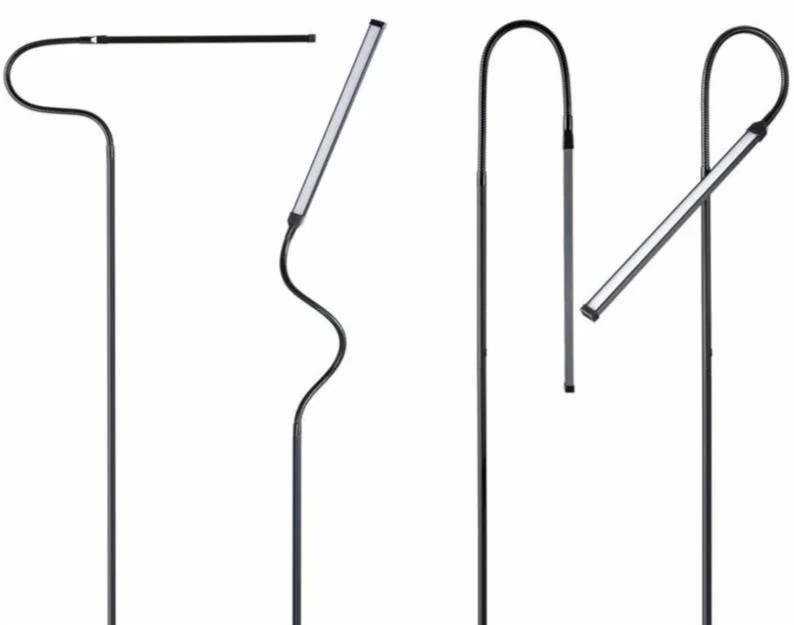 Claire Minimalist Floor Lamp with Rotatable LED Headlamp