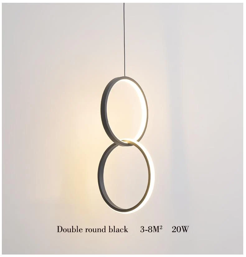 Wisząca lampa LED Kavita okrągła z metalu i akrylu