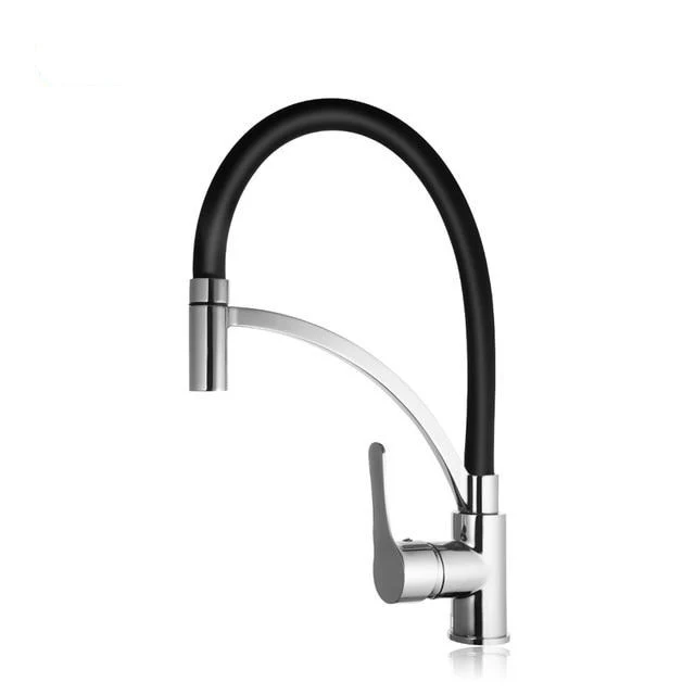 Lodge Rotating Flexible Kitchen Faucet with Pull Down Sprayer