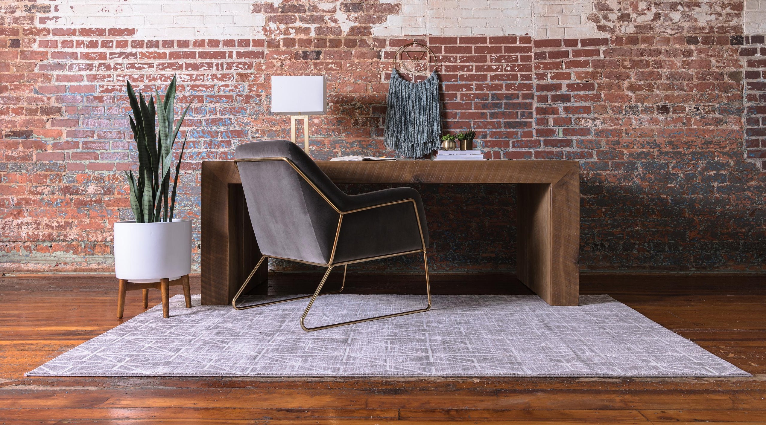 Aaro Geometric Modern Large Rug by Unique Loom