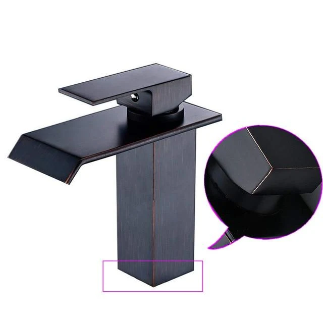Luxury Brass Vanity Faucet with Single Handle Deck Mount