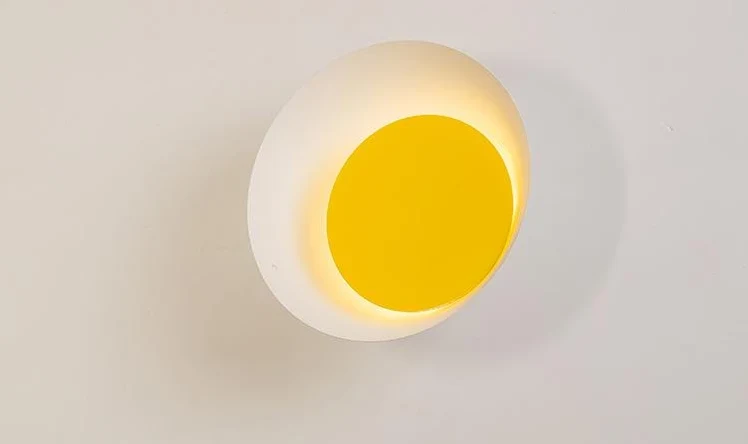 Lampa ścienna LED Grais Macaroon Moon z metalu i akrylu