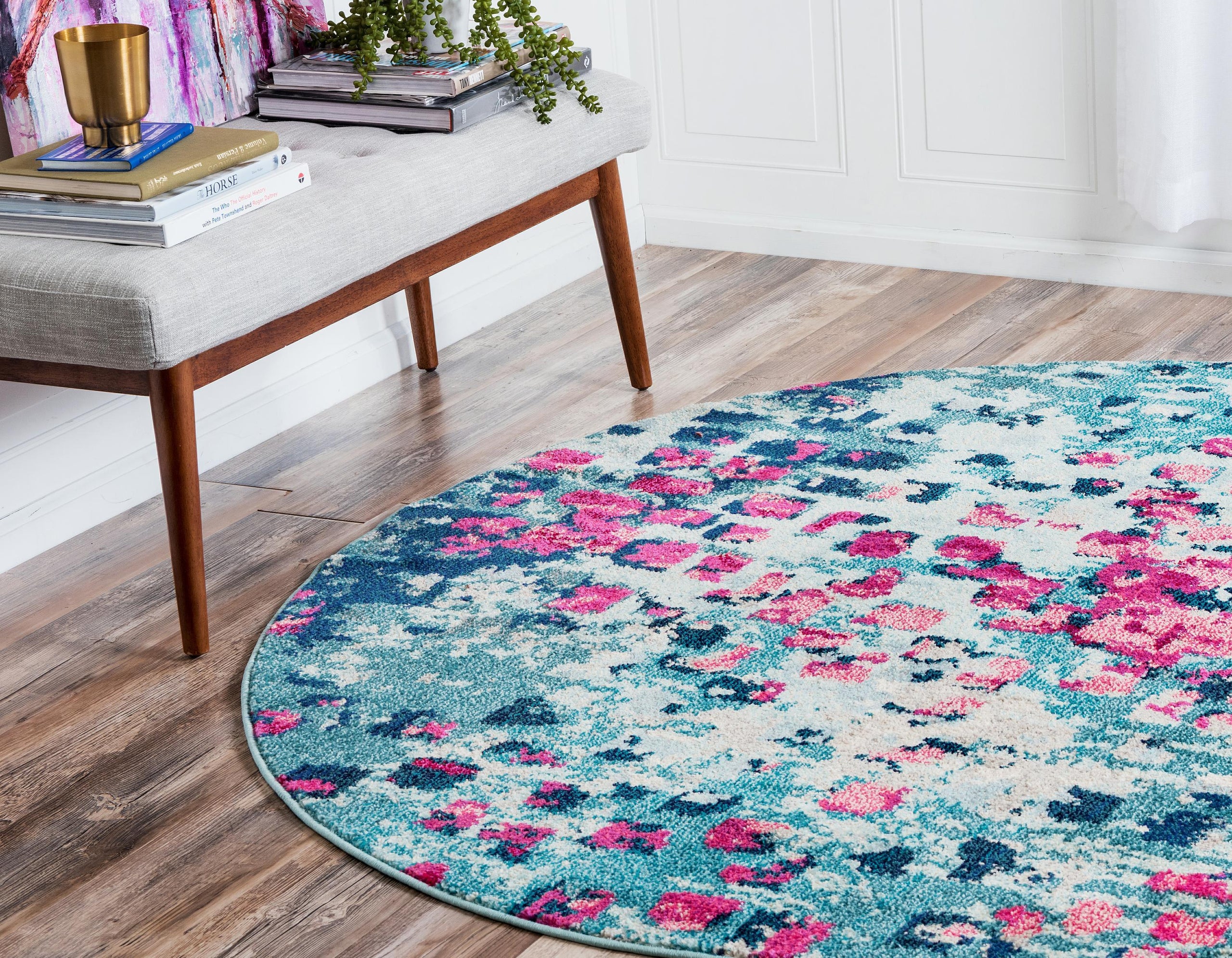 Alfombra moderna con patrón de color Blaise para hogar u oficina