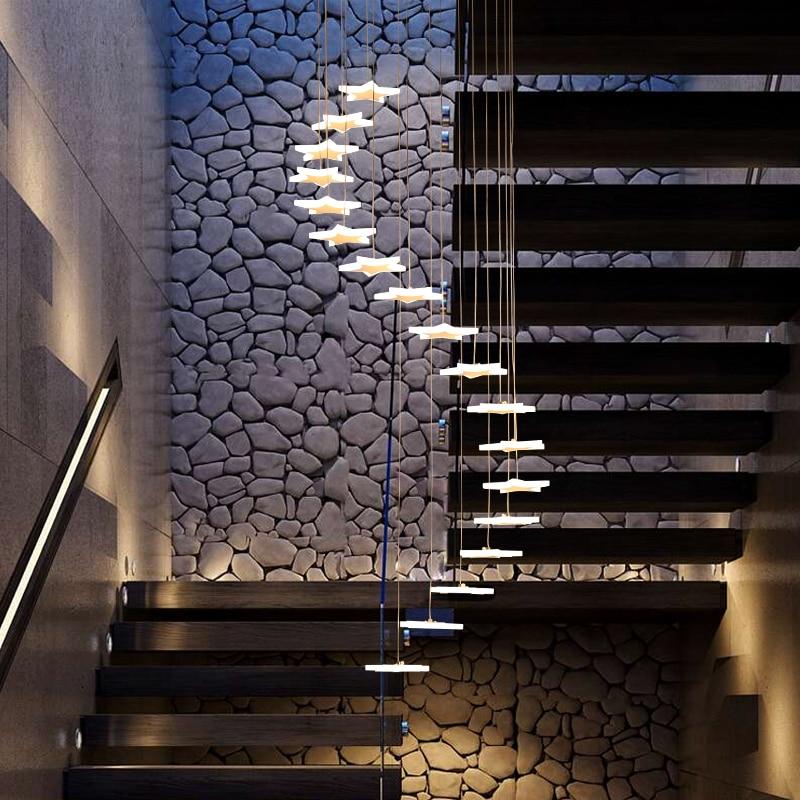 Starlight Hanging Star Chandelier in Clear Glass and Polished Steel