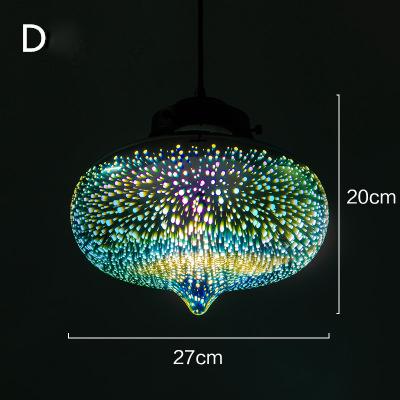 Lâmpada Suspensa Nórdica Moderna Nebula com Cúpula de Vidro Starlight