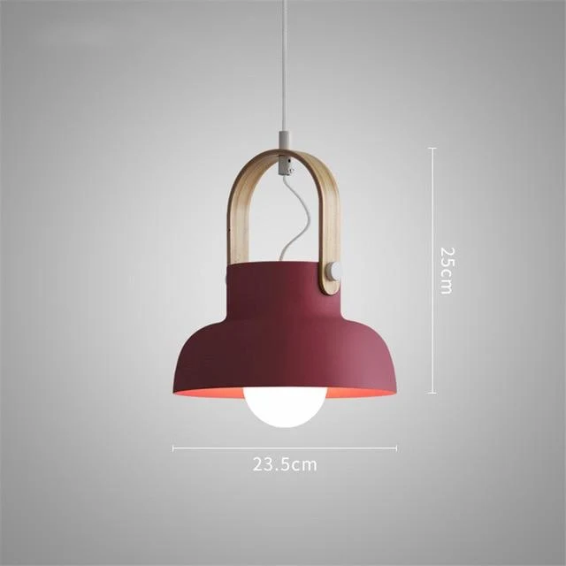 Nowoczesne nordyckie lampy wiszące LED Petah z kloszem kopułowym do domu, restauracji lub biura