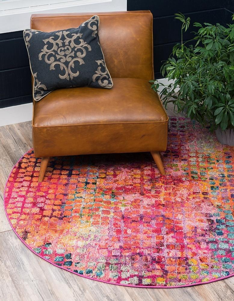 Franco Modern Circle Pattern Rug from Unique Loom