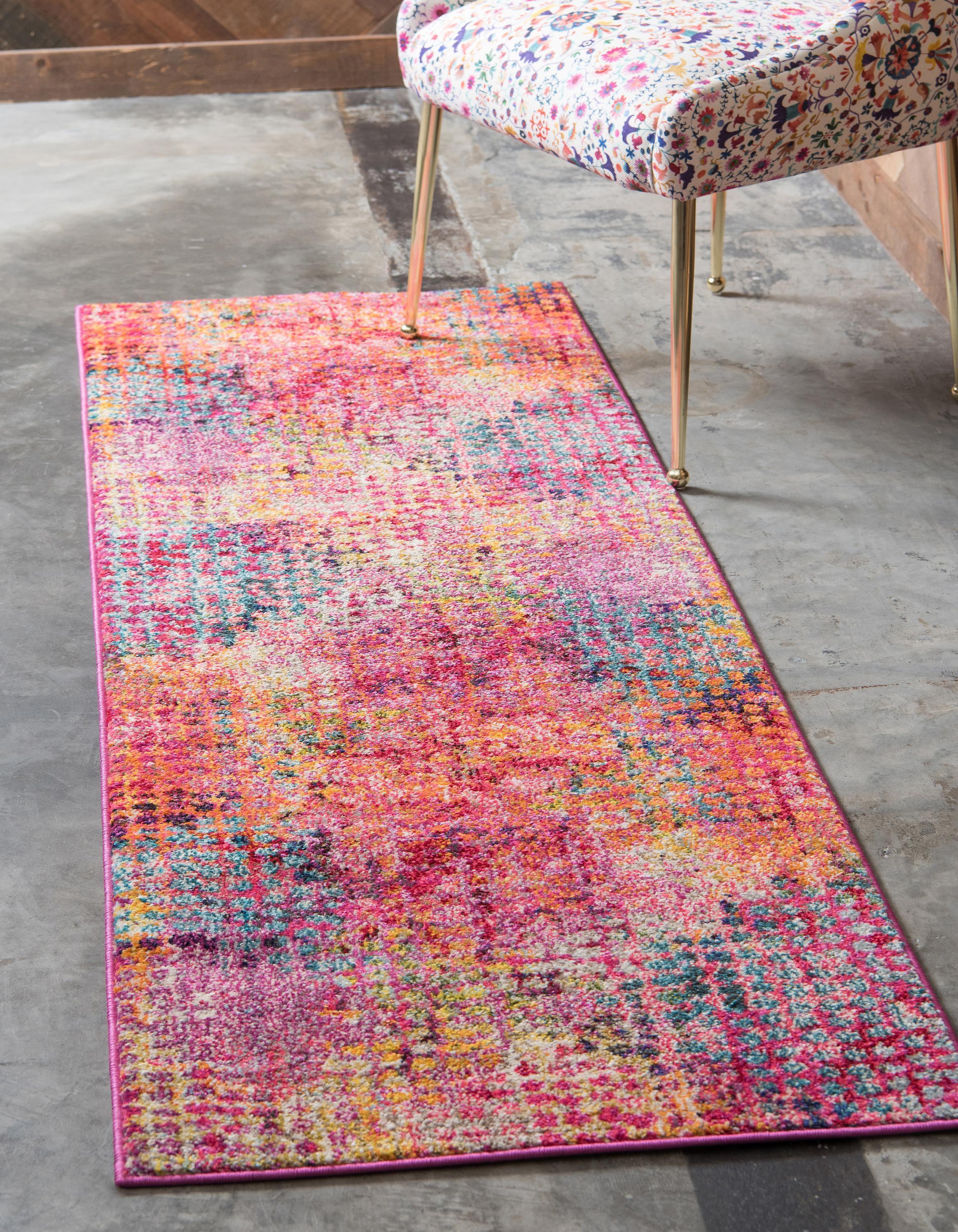 Franco modern matta med cirkelmönster av Unique Loom