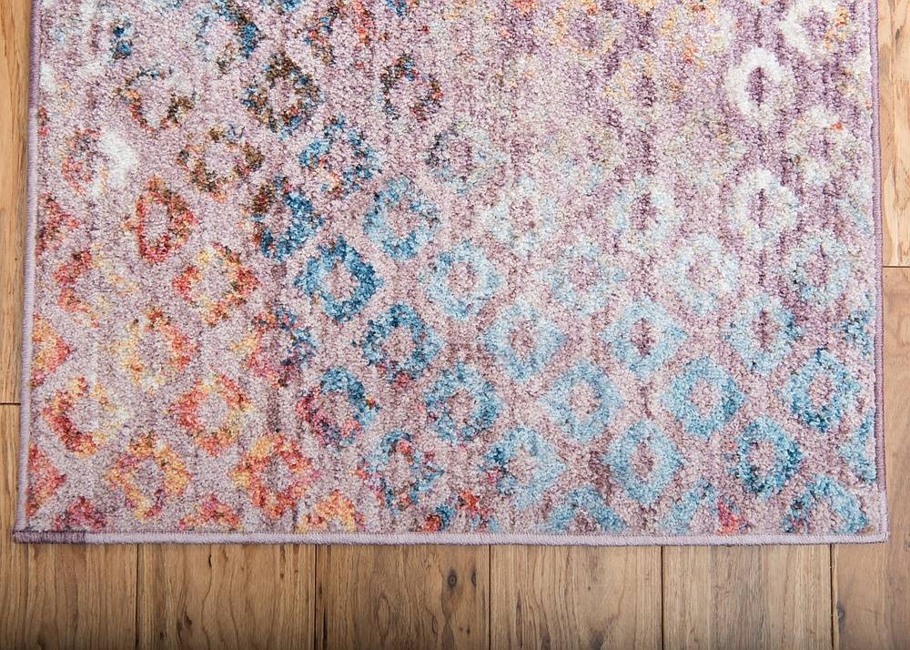 Devan Rainbow Square Pattern -matto, Unique Loom