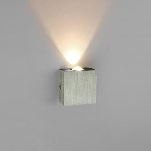 Modern LED Cube Box Wall Lamp in Aluminum for Sleek Wall Lighting