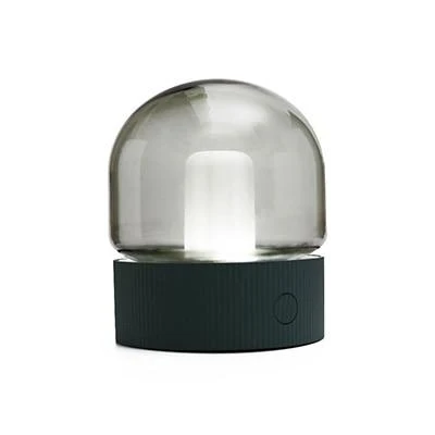 Asher Glas Kuppel Bordlampe med Én-Knaps Dæmpning og Sleep Timer