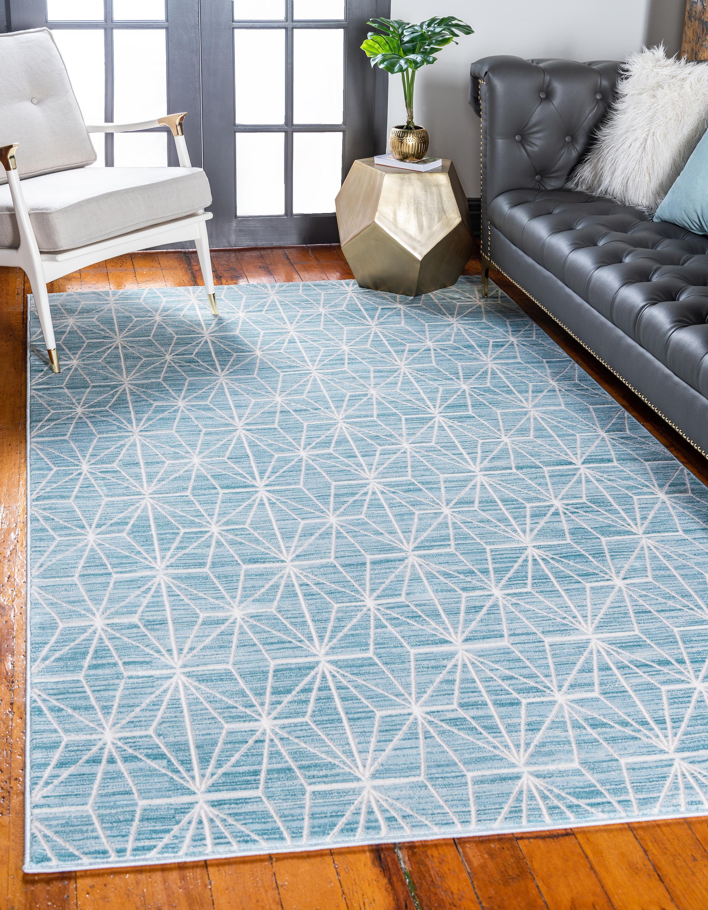 Aaro Geometric Modern Large Rug by Unique Loom