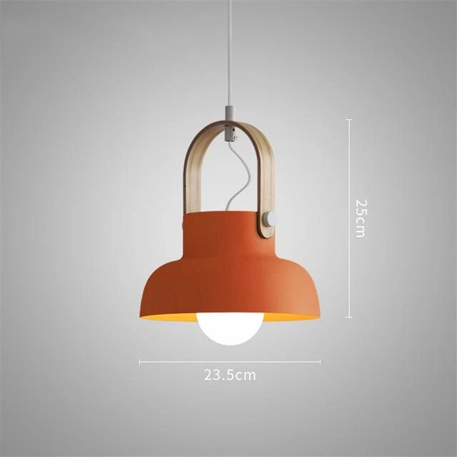 Nowoczesne nordyckie lampy wiszące LED Petah z kloszem kopułowym do domu, restauracji lub biura