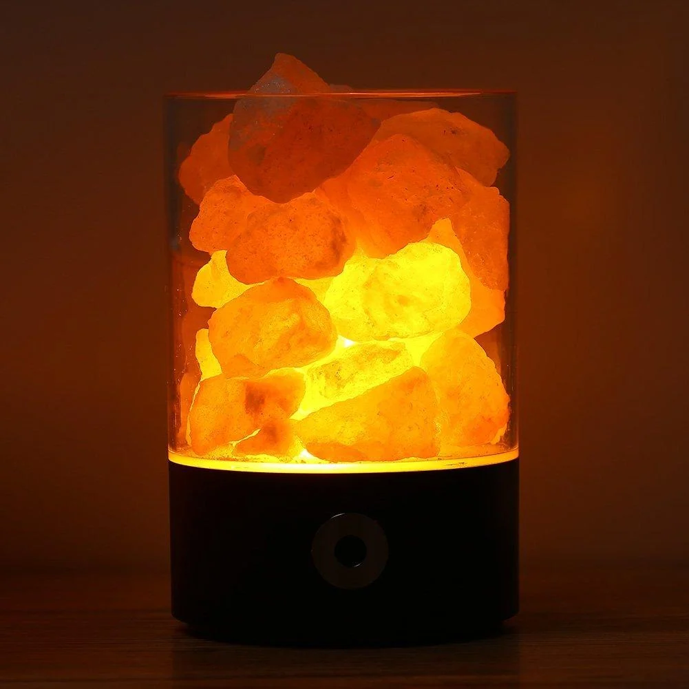 Lampe en sel de l'Himalaya Modus avec contrôle tactile et alimentation USB