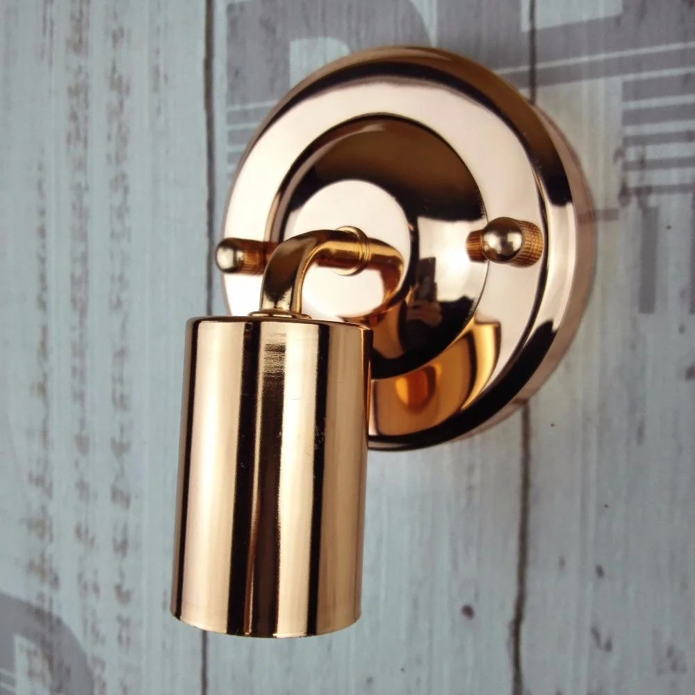 Joplin Retro Industrial Wall Lamp in Iron and Acrylic with Edison Bulb