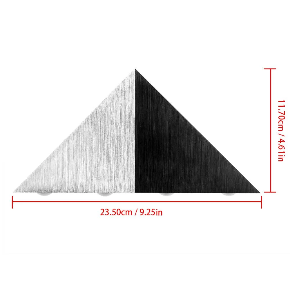 Modern LED Triangle Wall Lamp Made from Aluminum Iron and Crystal