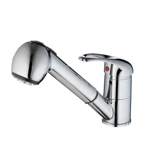 Torneira de Cozinha Monocomando com Bica Pull Out em Cobre para Bancada Ellis