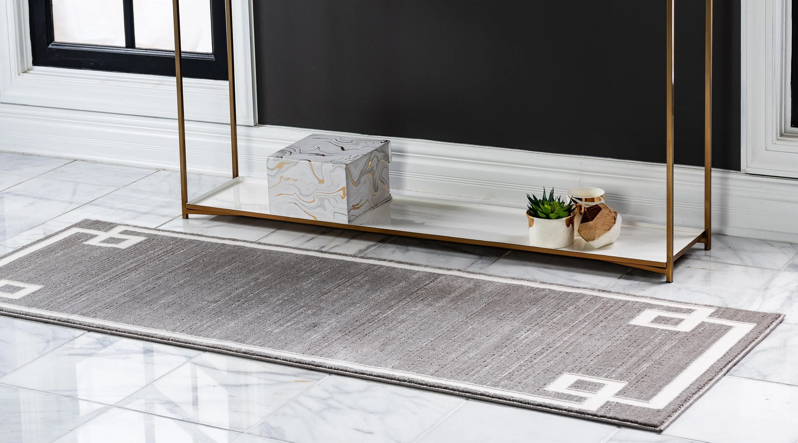 Dangelo Modern European Border Rug by Unique Loom