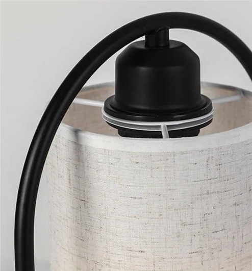 Zola Modern Desktop Lamp with Wood and Iron Build for Calm Room Light