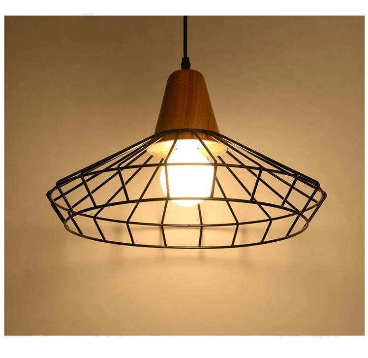 Modern Scandinavisch smeedijzeren hanglamp kooi voor huis en restaurant