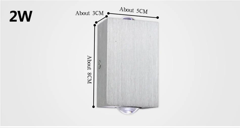Modern LED Cube Box Wall Lamp in Aluminum for Sleek Wall Lighting