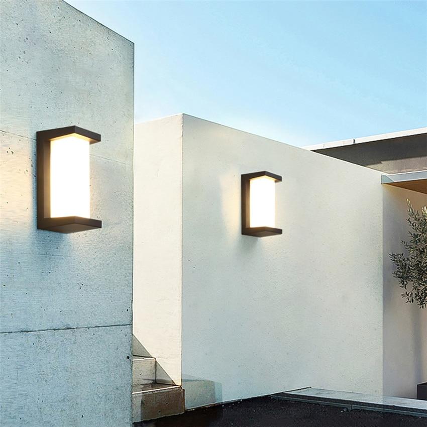 Modern LED Outdoor Block Light in Aluminum, Sold Individually