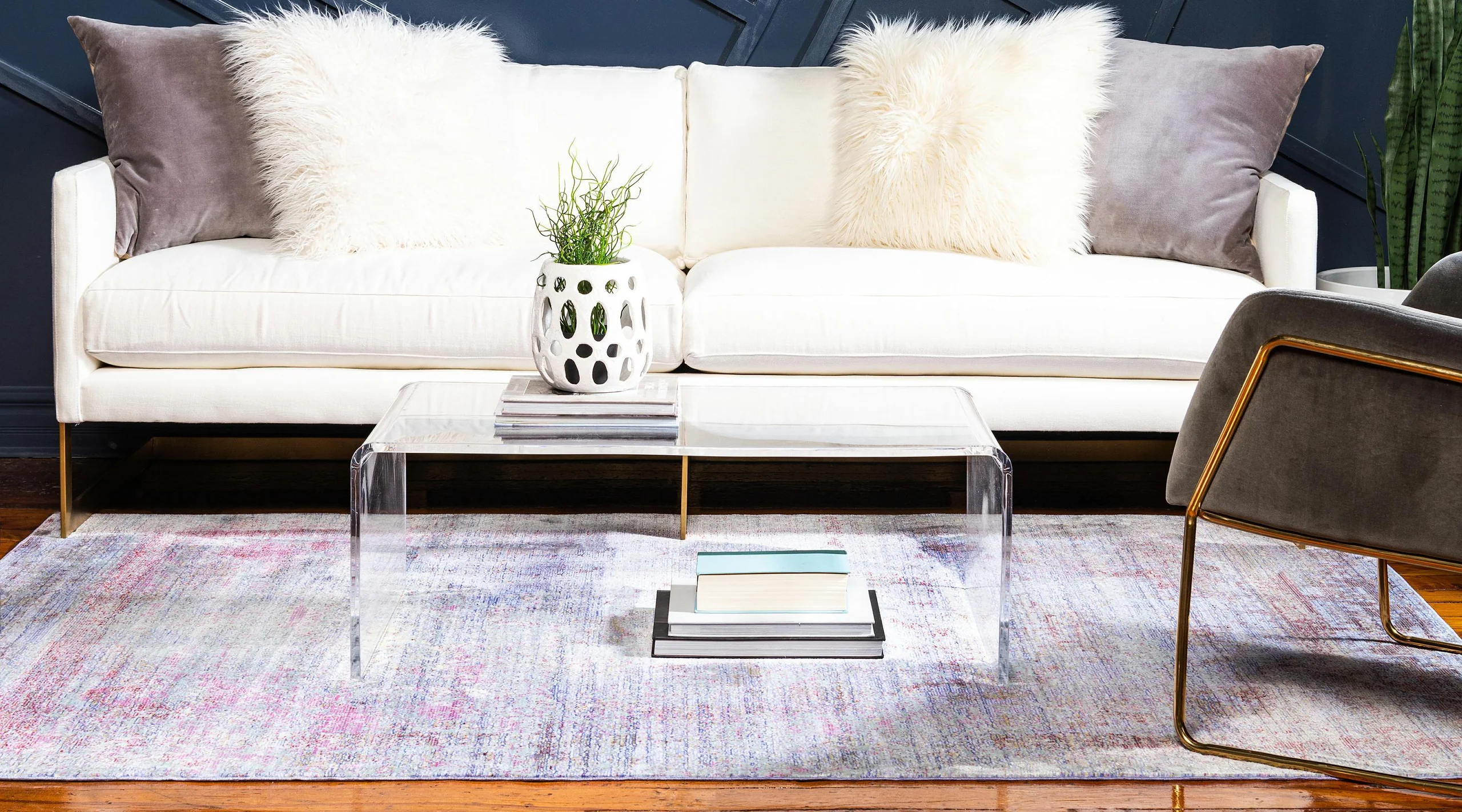 Zaire Violet Gradient Blend Rug for Home or Office