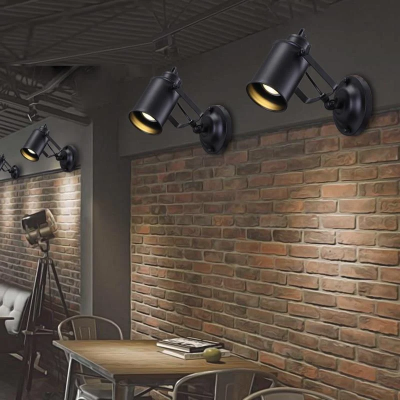 Mont Modern Industrial Adjustable Wall Lamp for Bedside