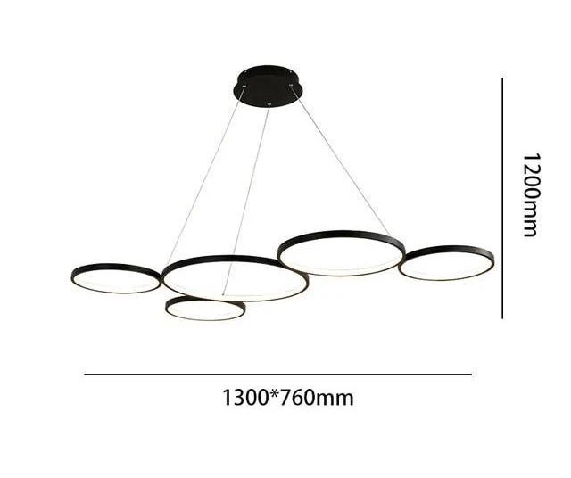 Gleam minimalistinen art deco -riippuvalo akryylia, alumiinia ja ruostumatonta terästä