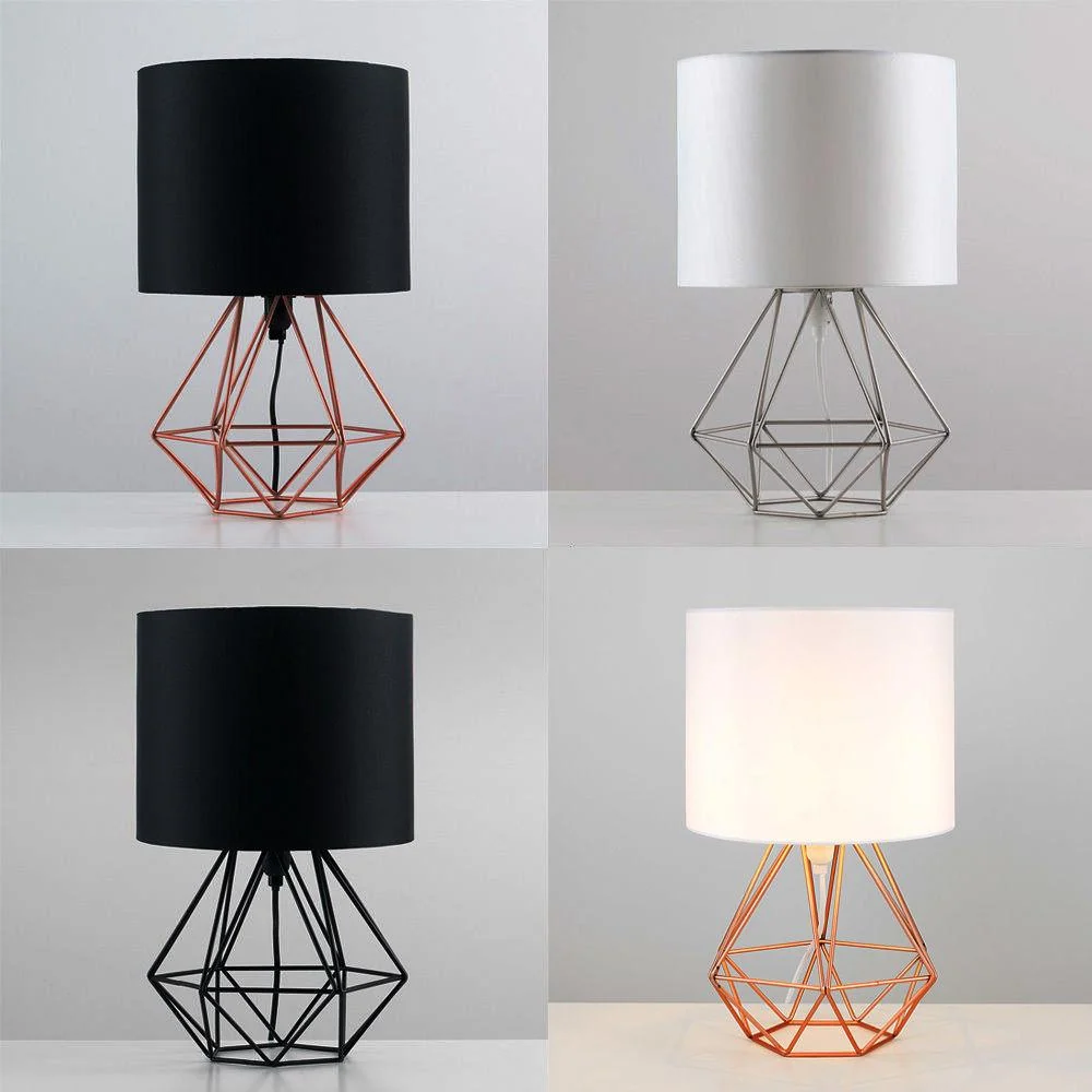 Duka Geometric Frame Lamp in Alloy Metal and Aluminum