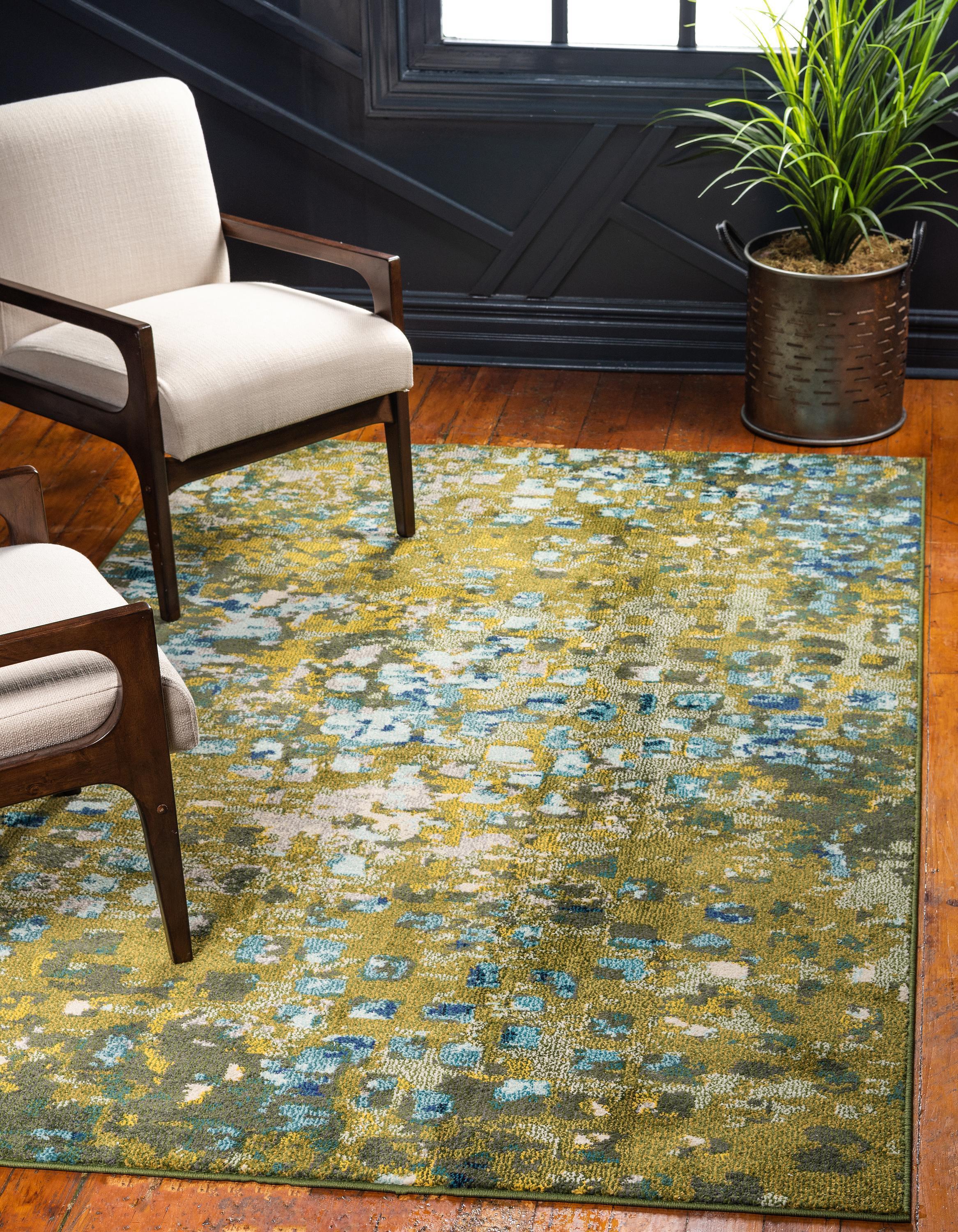 Alfombra moderna con patrón de color Blaise para hogar u oficina