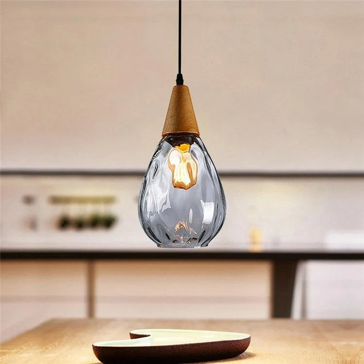 Sergia Modern Nordic Drop Glass Pendant Lamp with Adjustable Cable