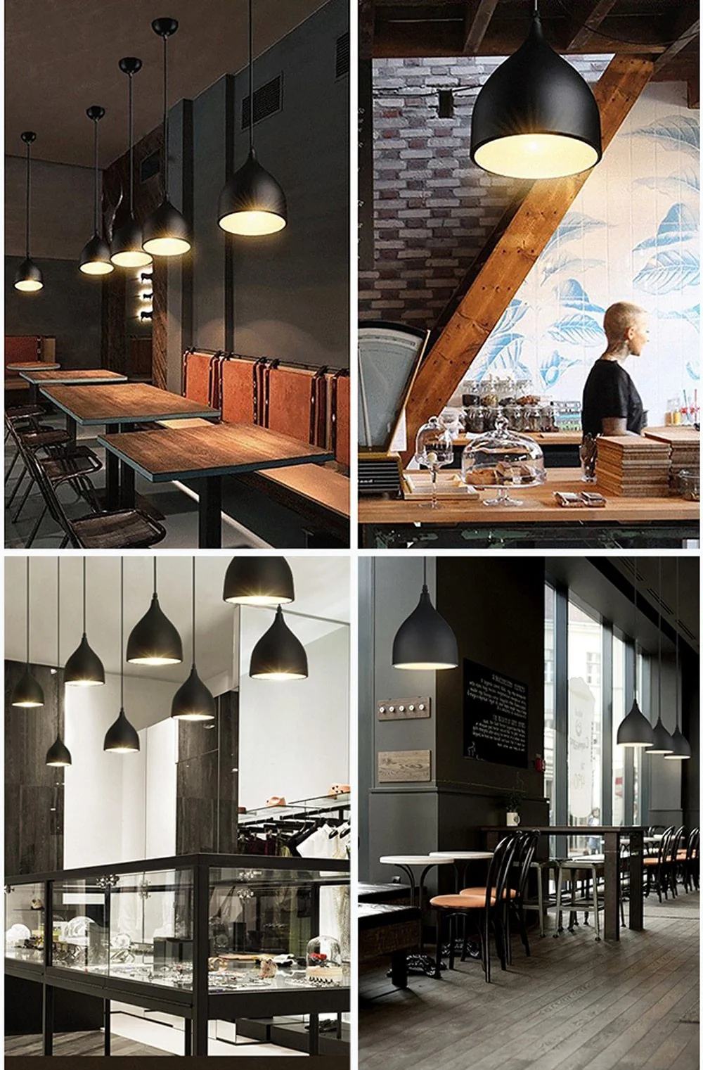 Moderne Scandinavische hanglamp in hoogwaardig ijzer voor gangen en keukens