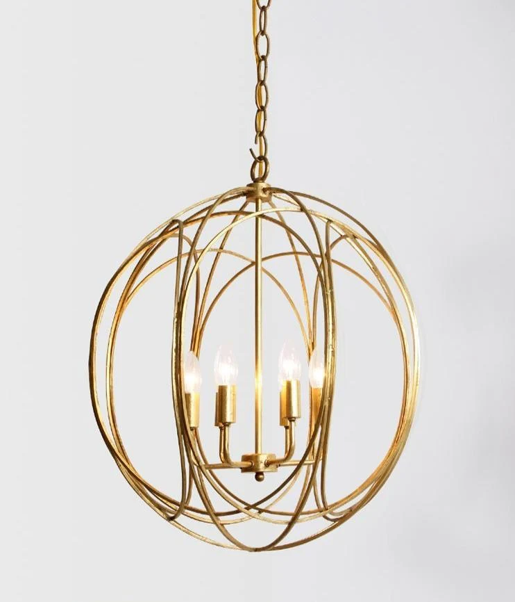 Arbor Modern Hanging Cage Lamp in Painted Metal, 12 or 16 Inch