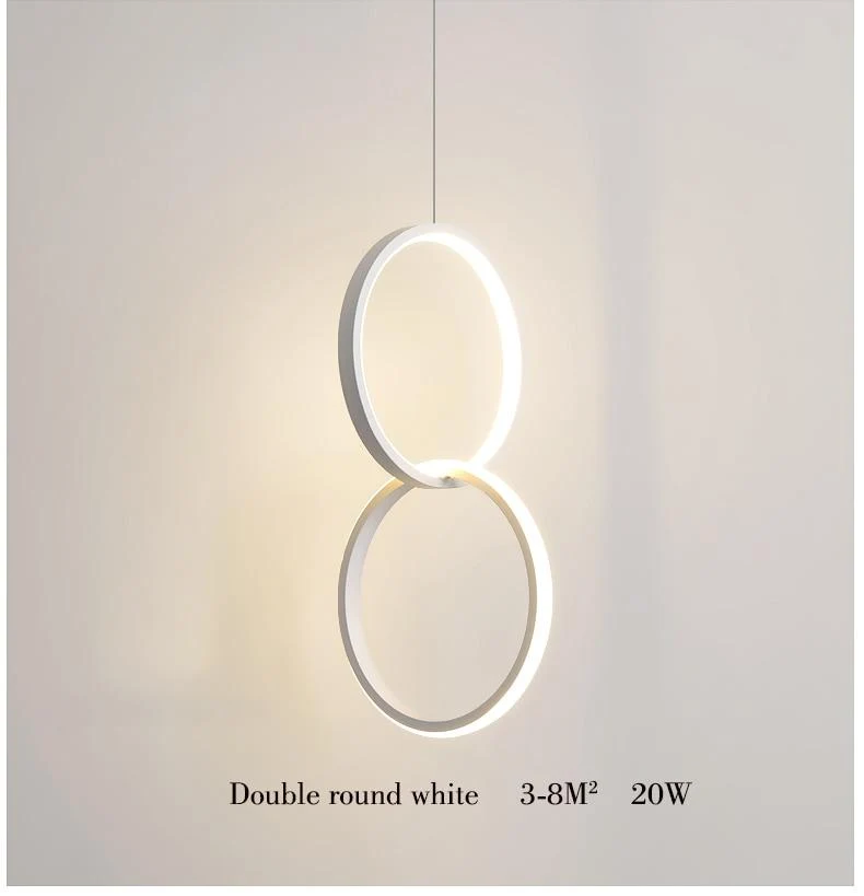 Wisząca lampa LED Kavita okrągła z metalu i akrylu