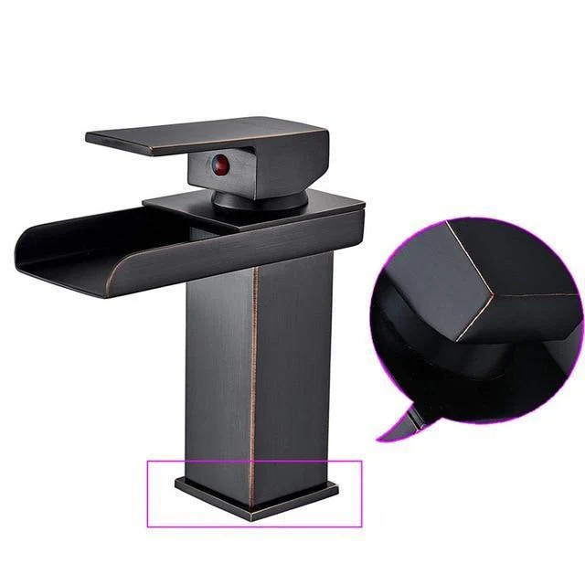 Luxury Brass Vanity Faucet with Single Handle Deck Mount