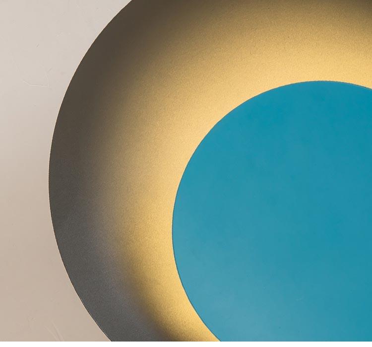 Lampa ścienna LED Grais Macaroon Moon z metalu i akrylu