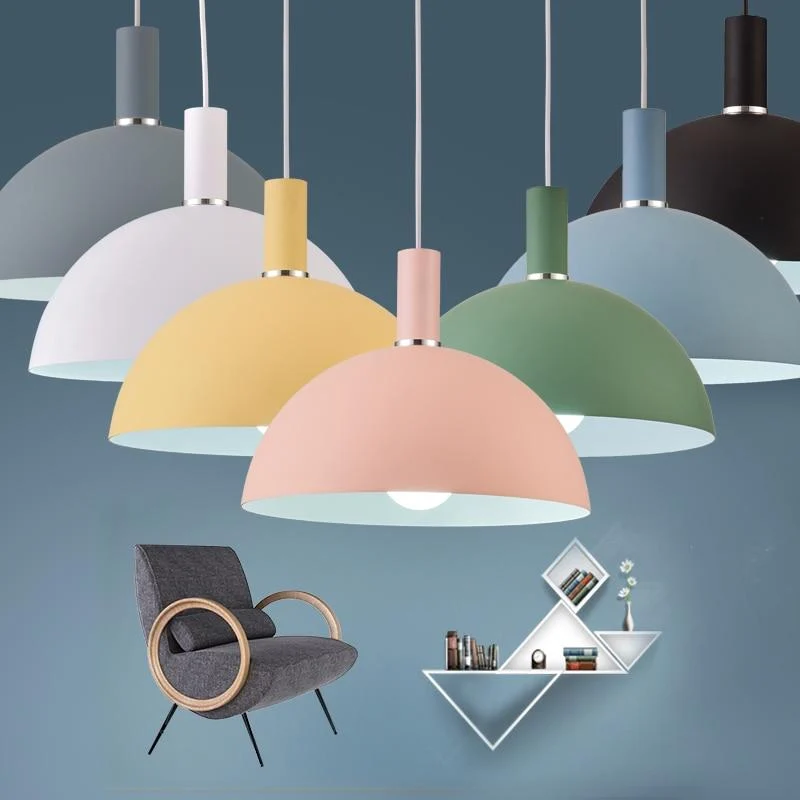 Modern Nordic Pendant Hanging Lights with Adjustable 39.4 Inch Cable