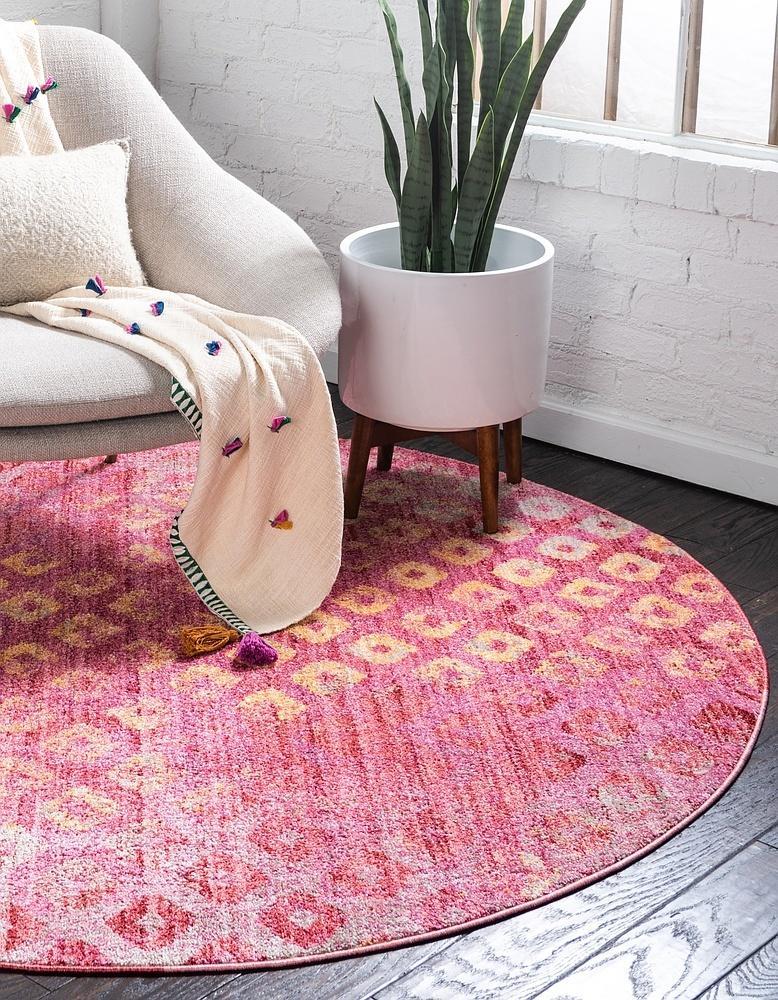 Devan Rainbow Square Pattern -matto, Unique Loom
